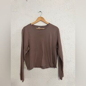 PINK Women’s Long Sleeve Top – XL – Dark Brown